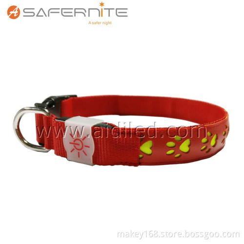 New Style Leather Luminous Led Dog Collar